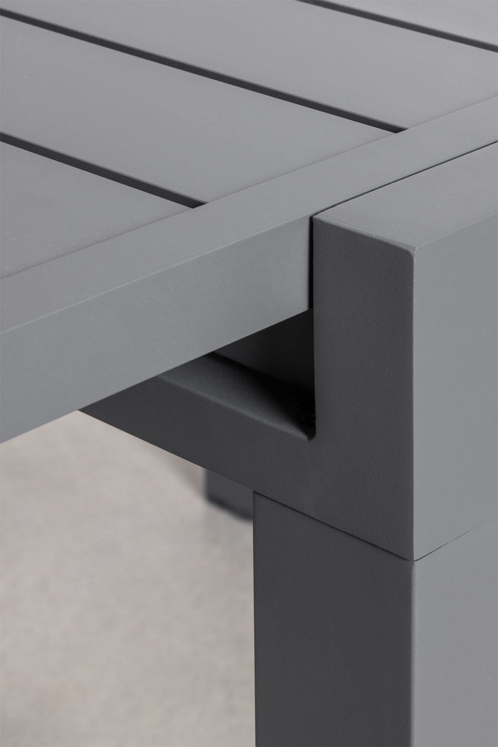 Conjunto de mesa retangular Starmi, 90x180-90 cm, extensível em alumínio, e 4 cadeiras de jardim Eika.            , imagem de galeria 5