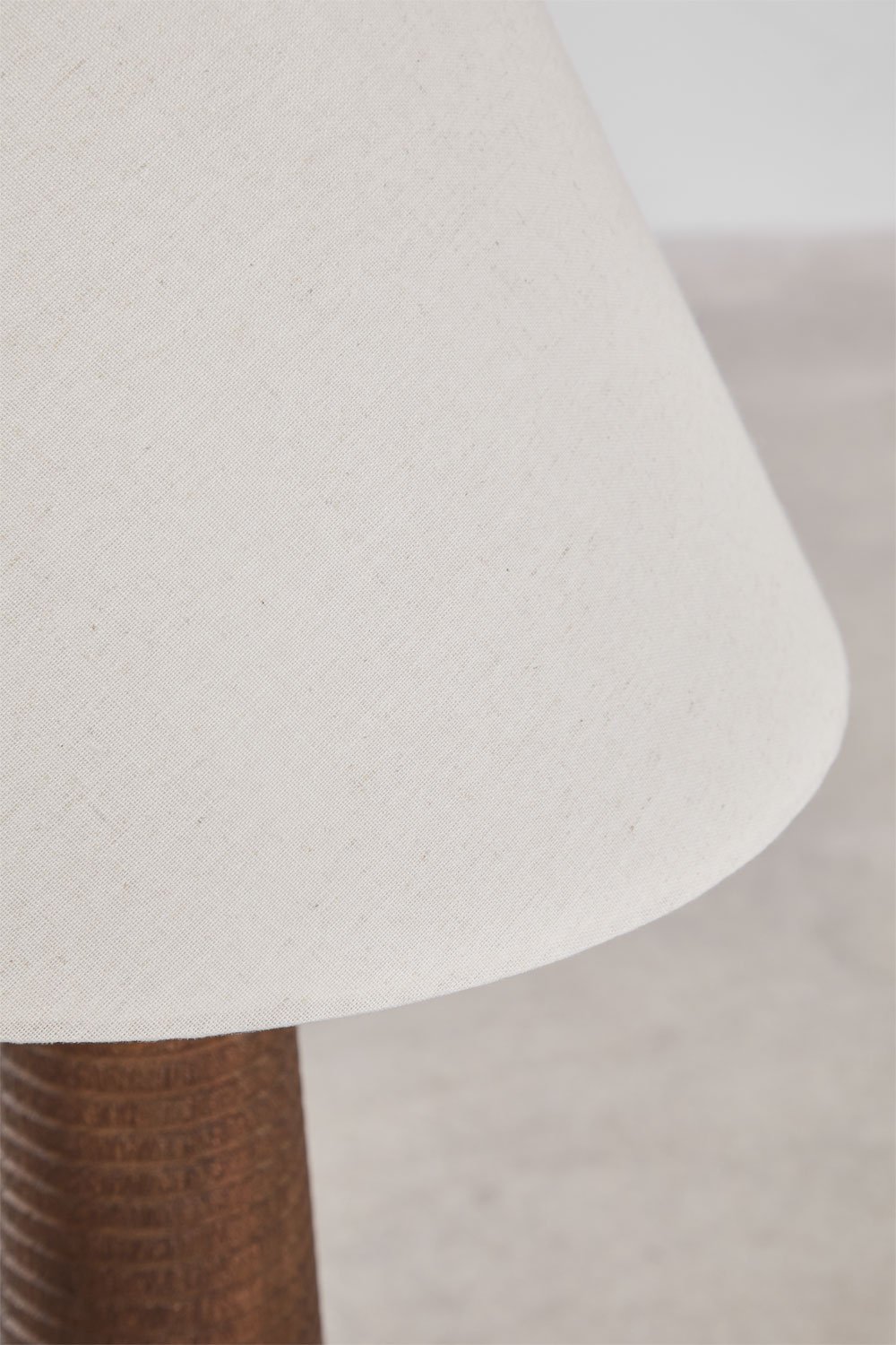 Candeeiro de pé em madeira de manga Malva, imagem de galeria 3