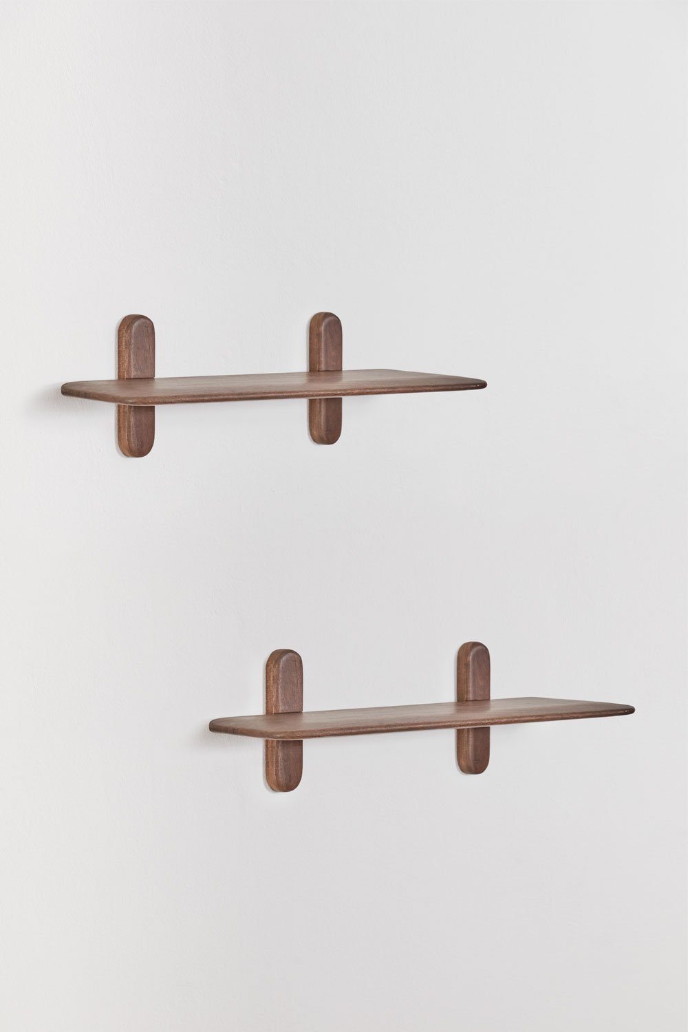 Pack de 2 prateleiras de parede em madeira Veleta, imagem de galeria 3