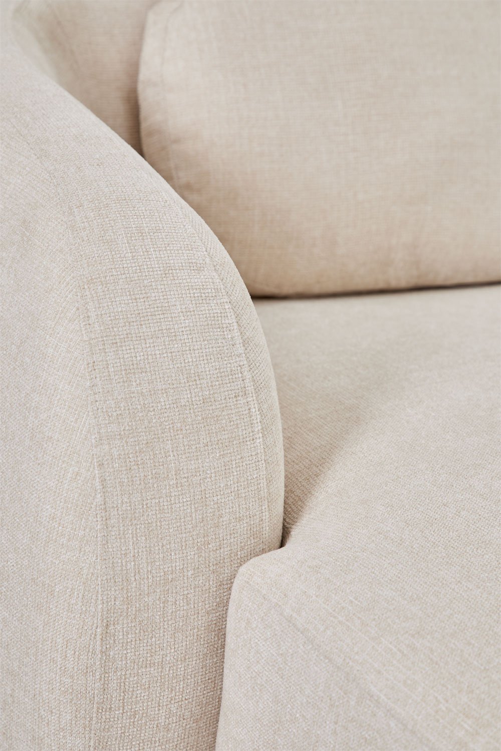 Sofá modular Coquette Chenille de 4 peças com chaise longue dupla, imagem de galeria 2