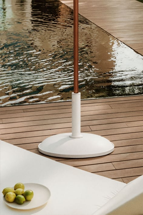 Base redonda para guarda-sol Ø50 cm em concreto Zante