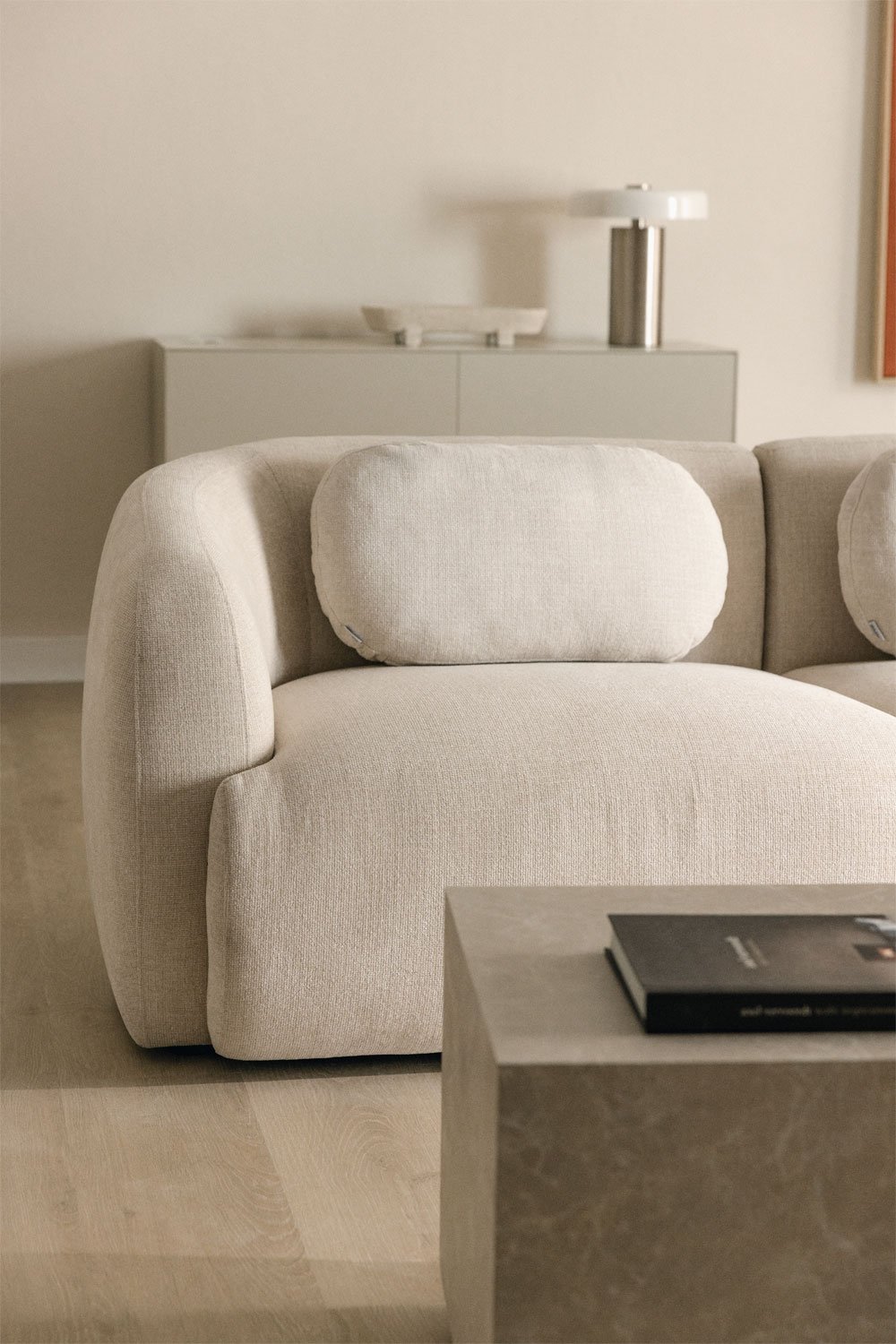 Sofá modular Coquette de 4 peças em chenille, imagem de galeria 2