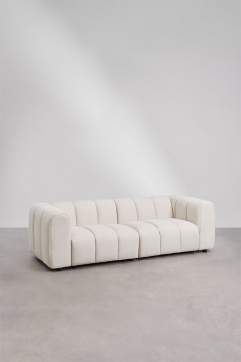 Sofá modular de 2 peças em tecido Eliot bouclé