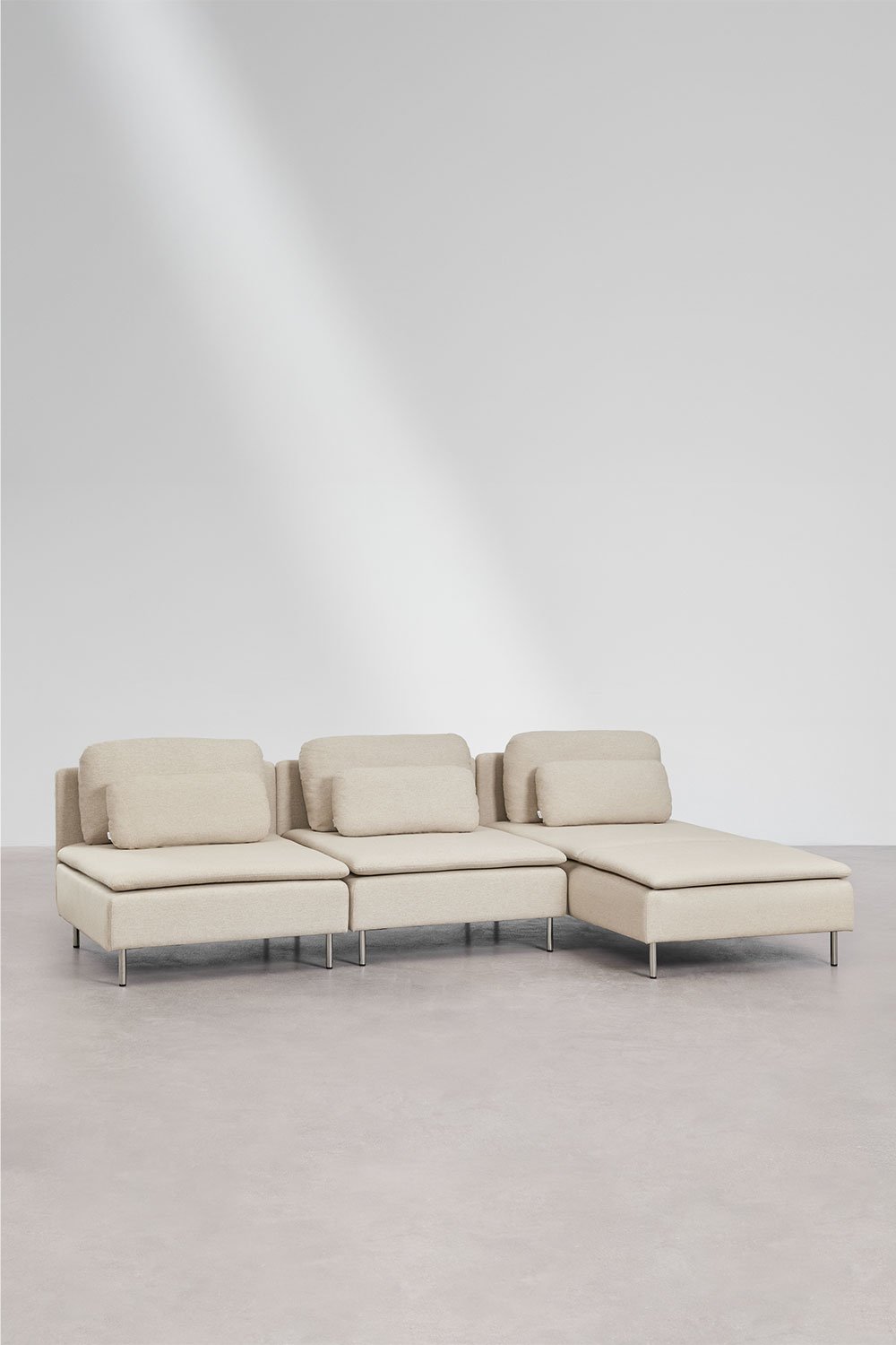 Sofá modular Oriol de 3 peças com chaise longue lateral direita, imagem de galeria 2