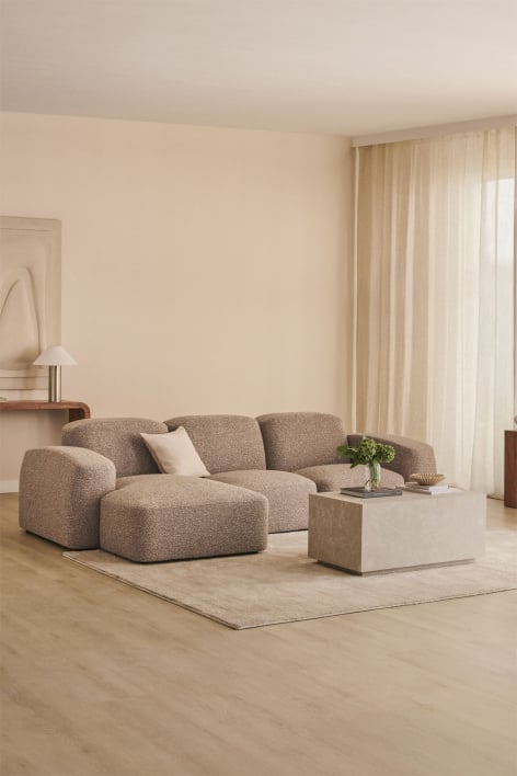 Sofá Chaise Longue Modular Bastian de 3 Peças à Esquerda
