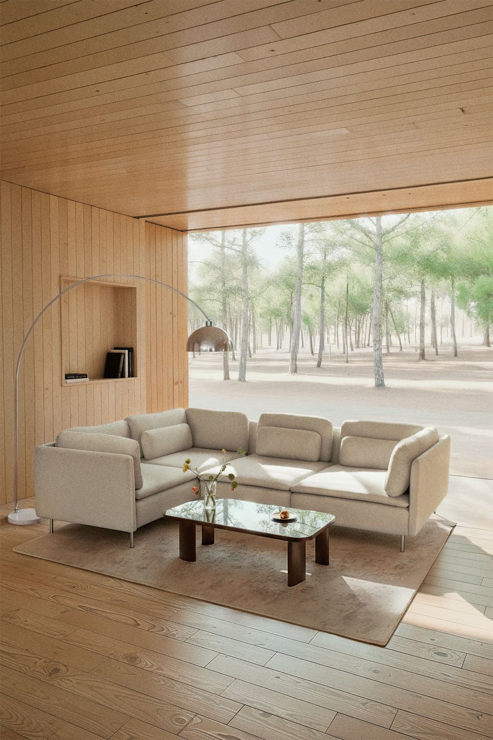 Sofá modular de canto de 4 peças Oriol, imagem de galeria 1