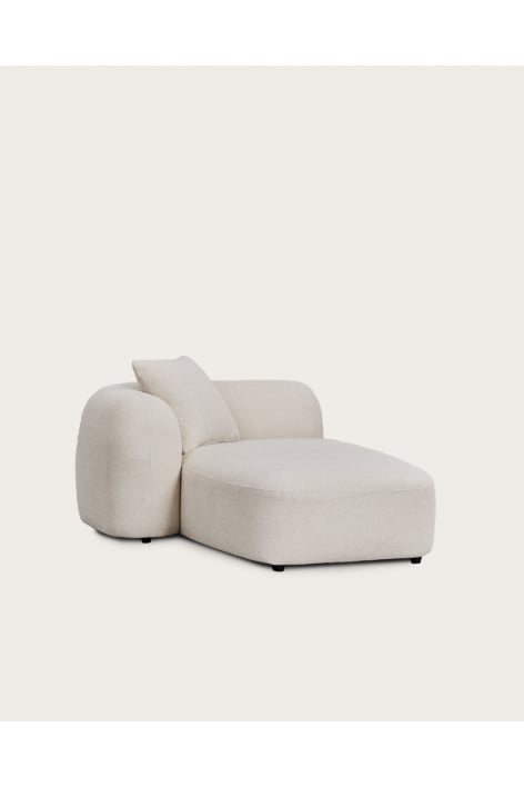 Módulo chaise longue esquerdo para sofá modular em chenille Coco