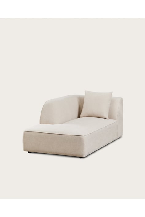 Chaise longue esquerda para sofá modular estofado Cardea
