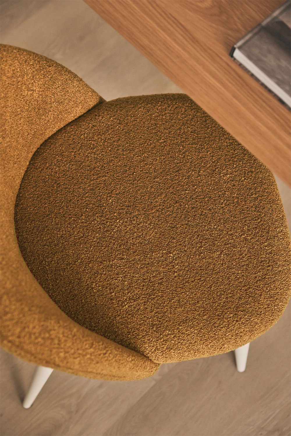 Mesa de jantar Kana Deluxe em tecido boucle, imagem de galeria 2
