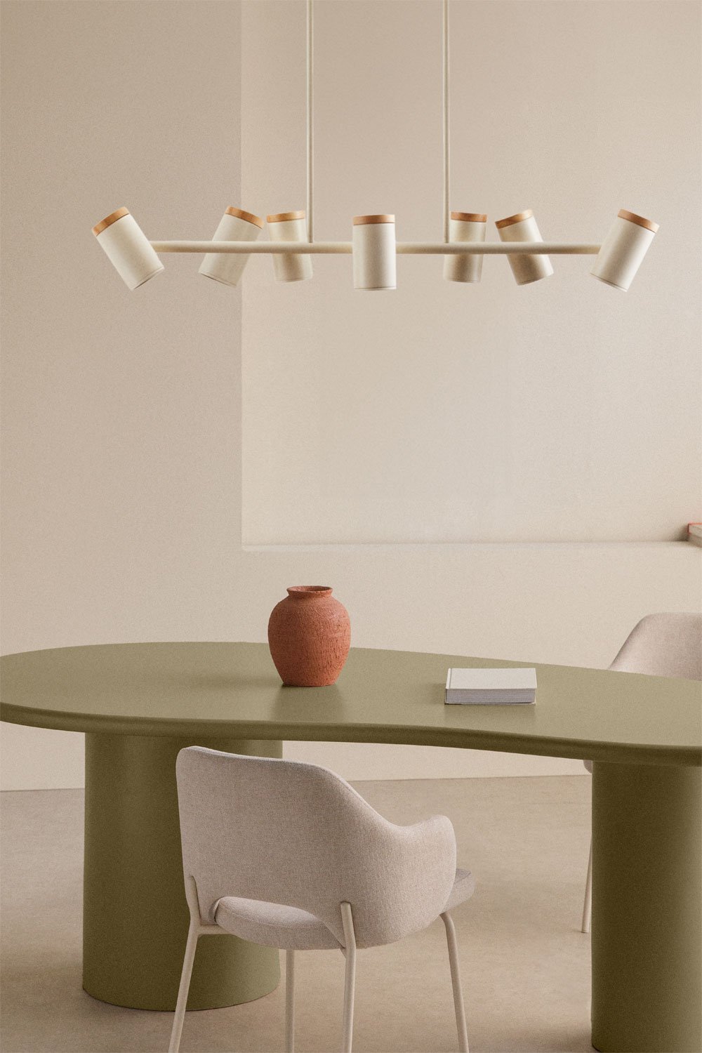 Lâmpada de teto direcionável com 7 pontos de luz em ferro Amaranto, imagem de galeria 6