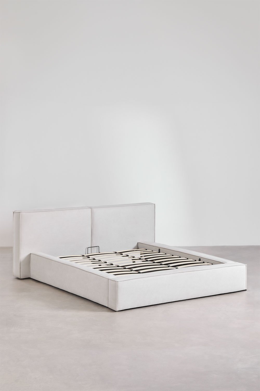 Cama com estrado elevatório estofada Lunari, imagem de galeria 3