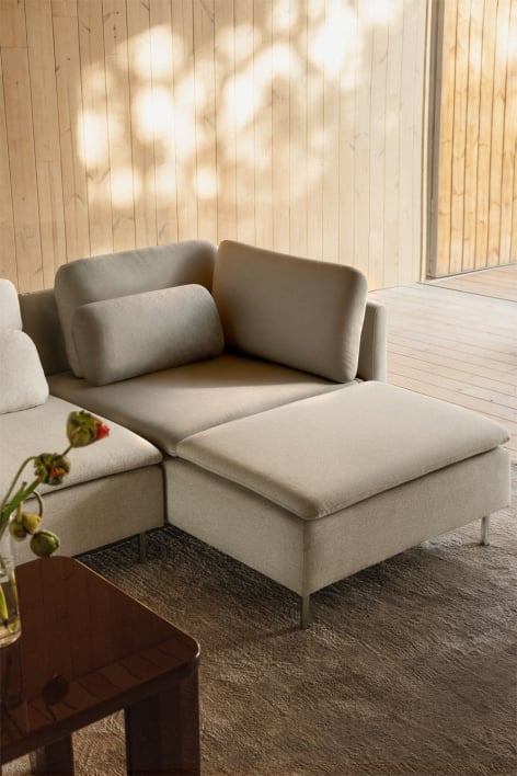 Módulo chaise longue direito com braços para sofá modular Oriol