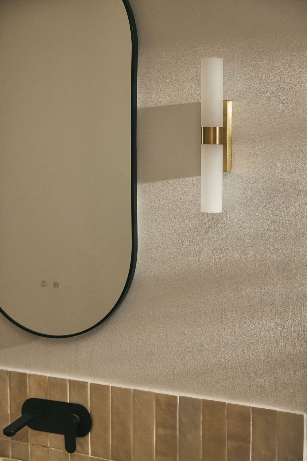 Luminária de parede LED para banheiro Zarivo em aço inoxidável, imagem de galeria 1