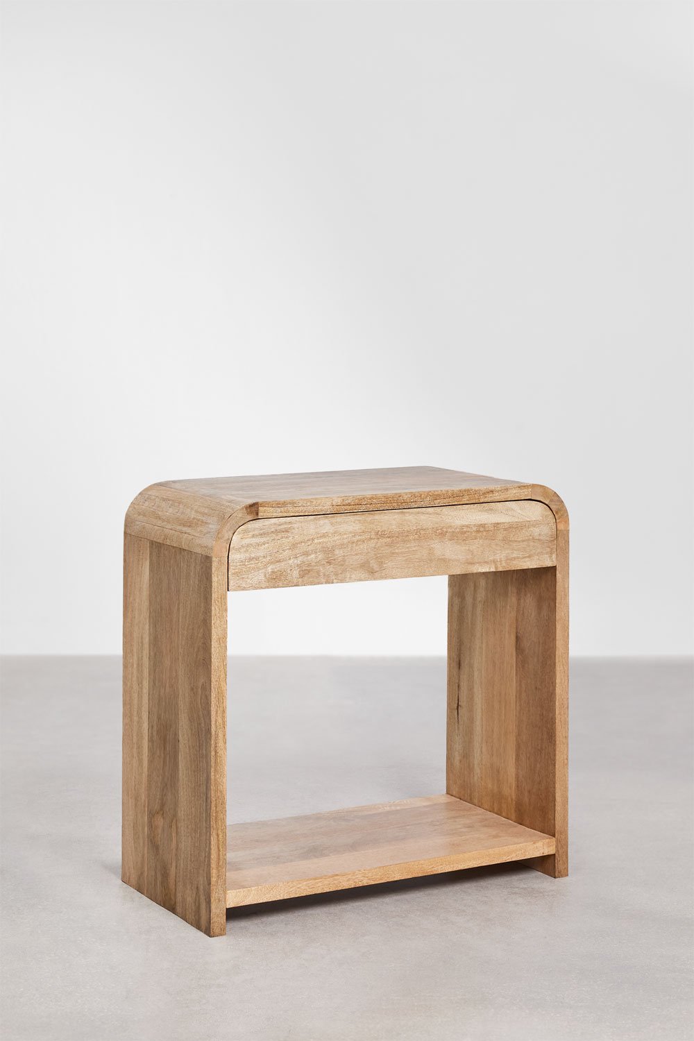 Consola de hall 75x40 cm em madeira de manga e MDF Shelby, imagem de galeria 1