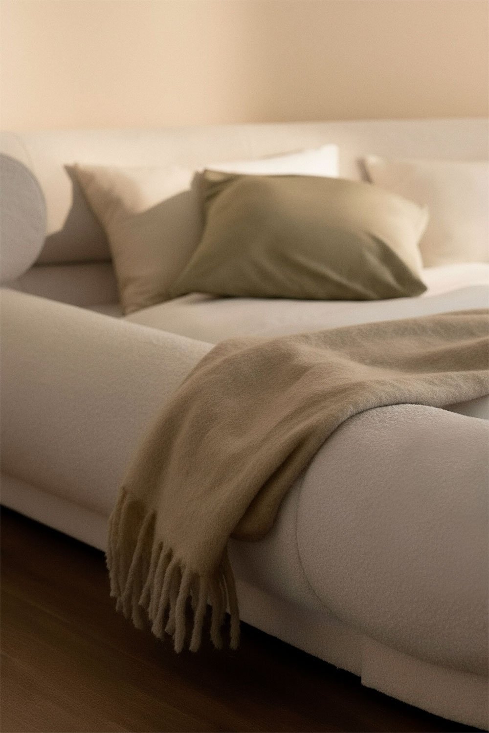 Cama de linho encaracolado Bernaste, imagem de galeria 2