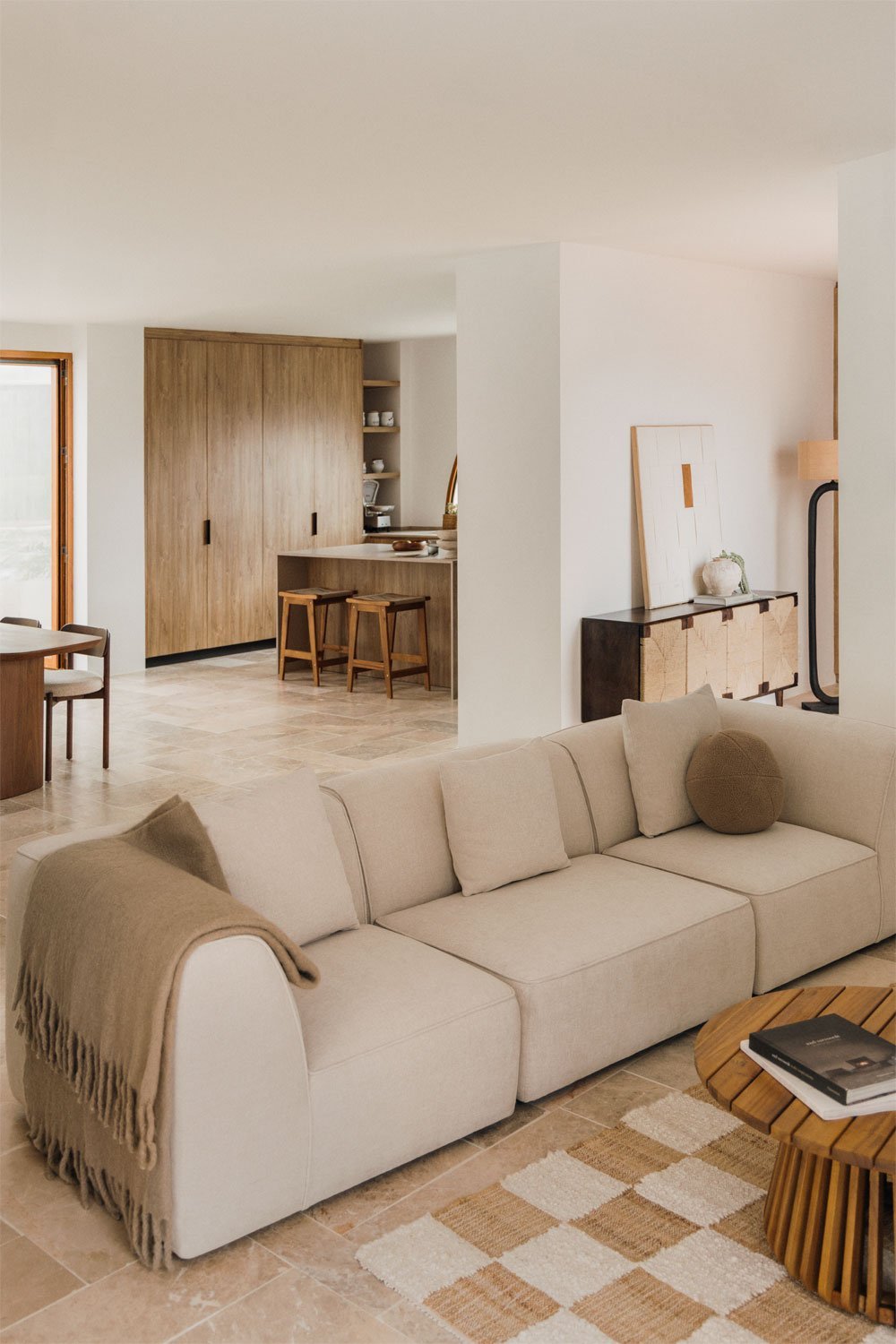 Sofá modular estofado Cardea de 3 peças, imagem de galeria 1