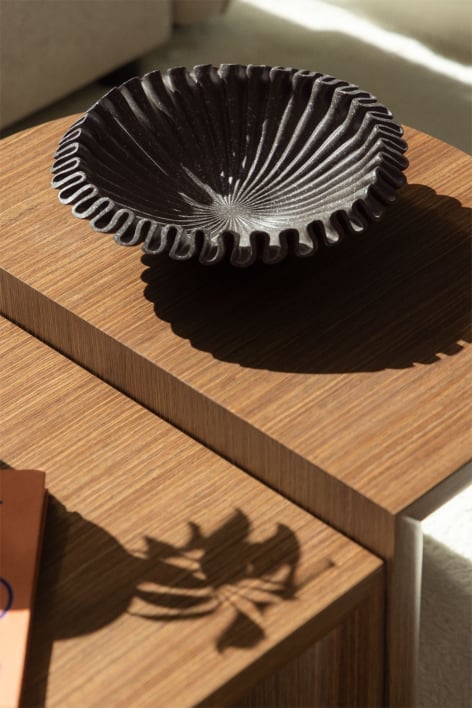 Tigela decorativa em resina Irente