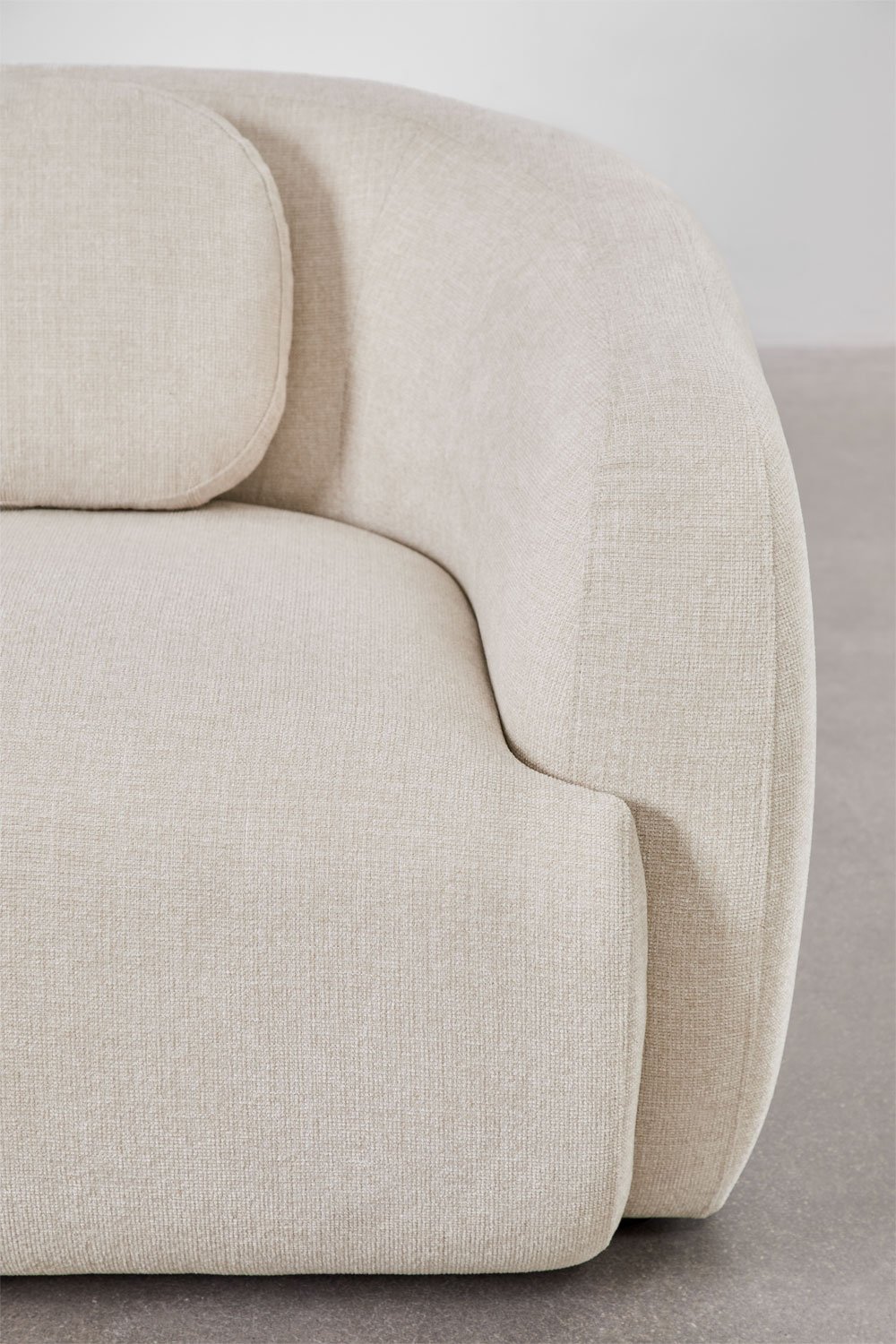 Módulo de canto direito para sofá modular em chenille Marrakech, imagem de galeria 7