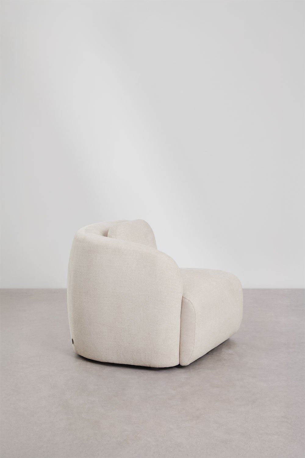 Módulo de canto esquerdo para sofá modular em chenille Coquette, imagem de galeria 3