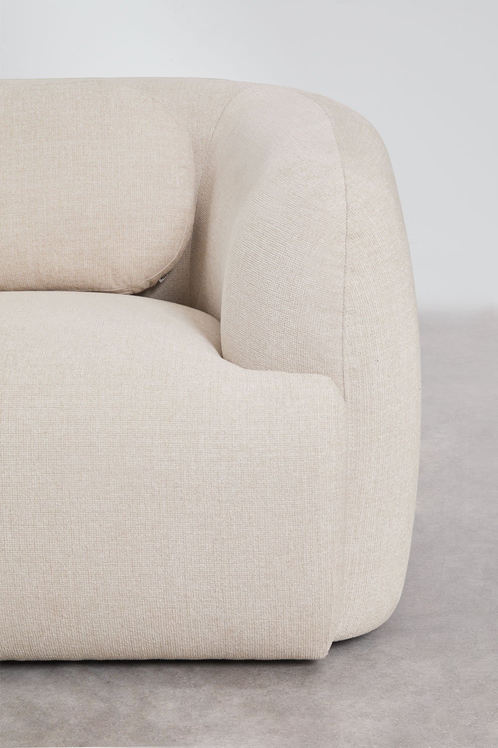 Módulo de canto direito para sofá modular em chenille Coquette, imagem de galeria 5