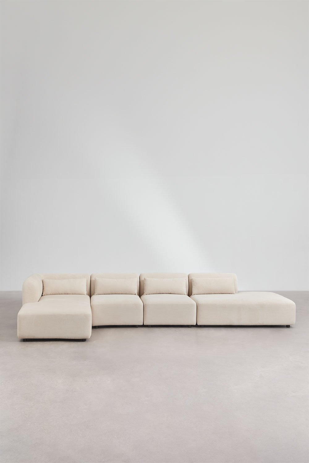 Sofá modular chaise longue canto esquerdo de 4 peças com divã Fogler, imagem de galeria 3