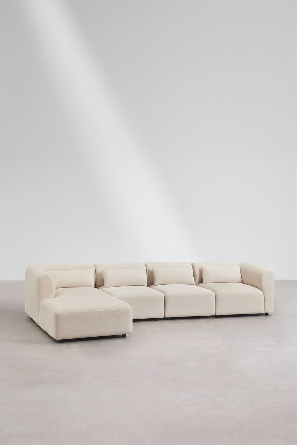 Sofá modular chaise longue esquerdo de 4 peças Fogler, imagem de galeria 1