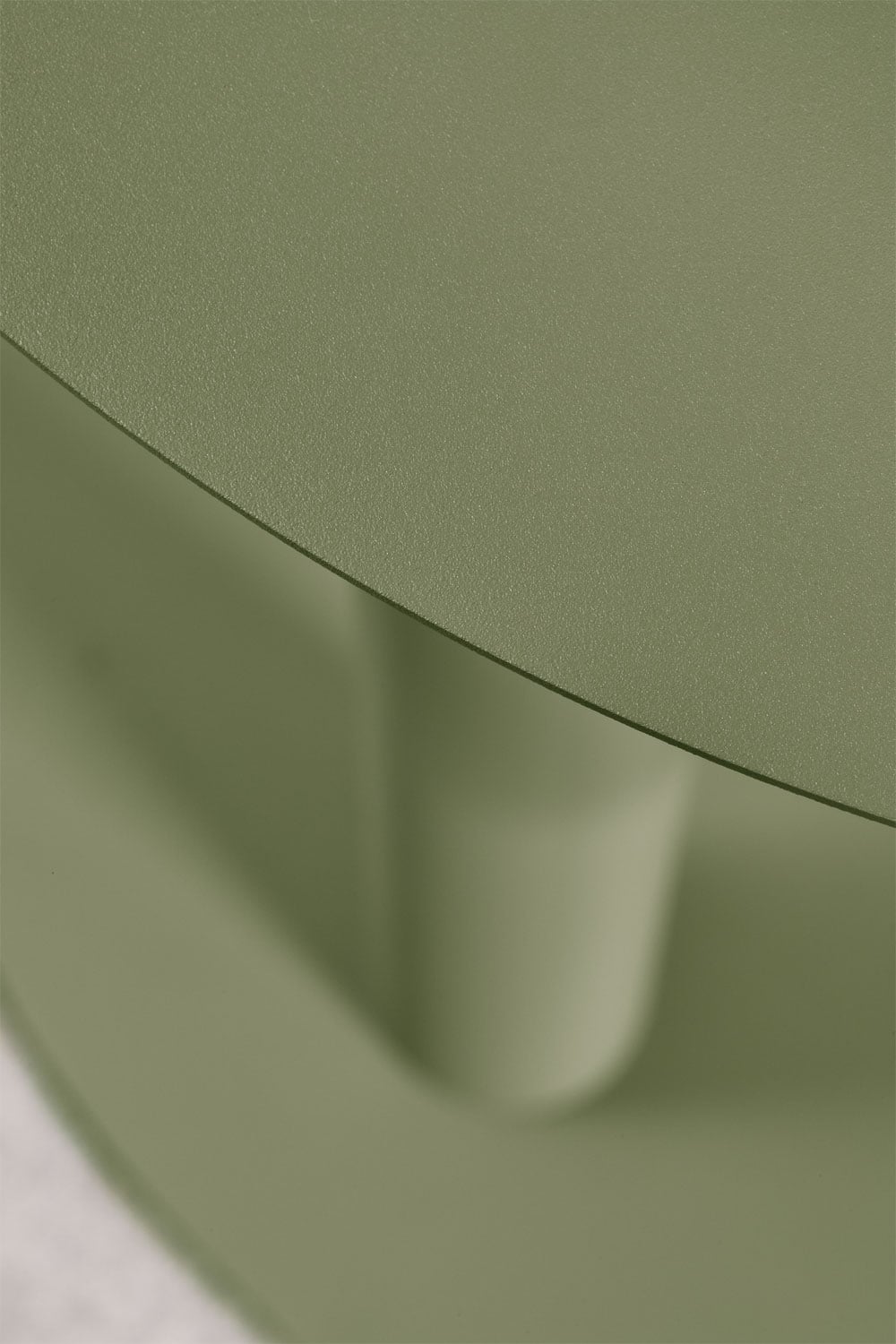 Mesa auxiliar redonda Ø40 cm em aço Yannik, imagem de galeria 3