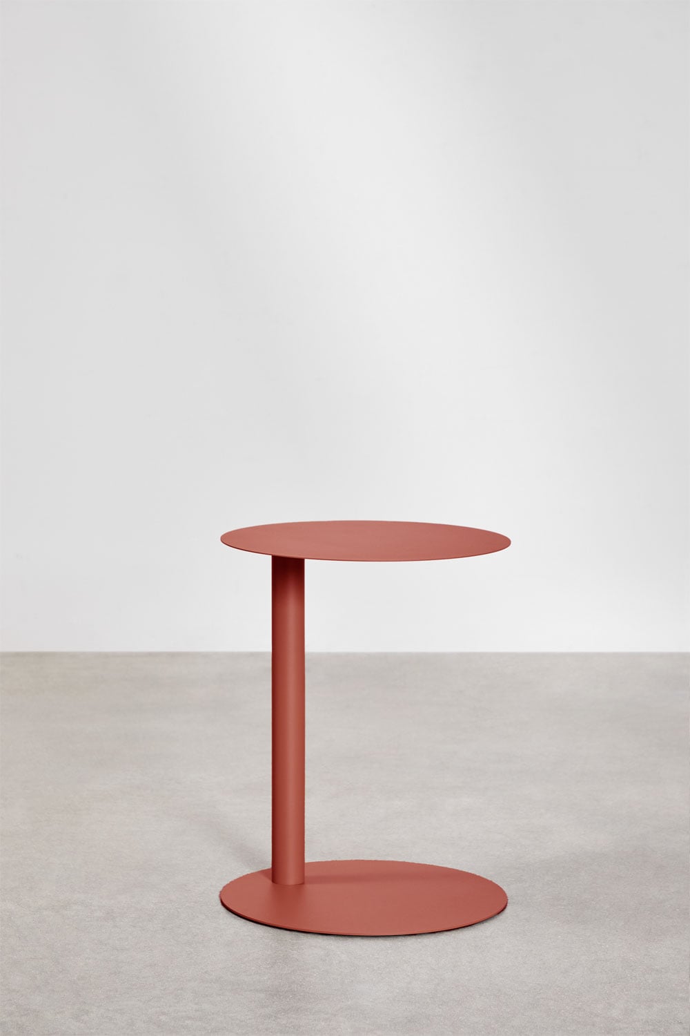 Mesa auxiliar para jardim redonda Ø40 cm em aço Yannik, imagem de galeria 3