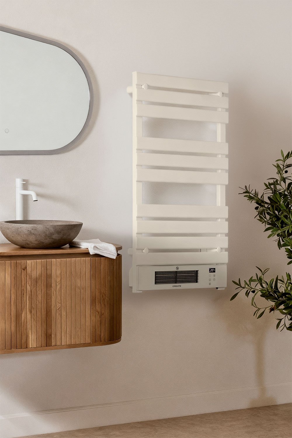 CREATE - WARM TOWEL PRO - Toalheiro elétrico com aquecedor e Wi-Fi 1500W, imagem de galeria 1