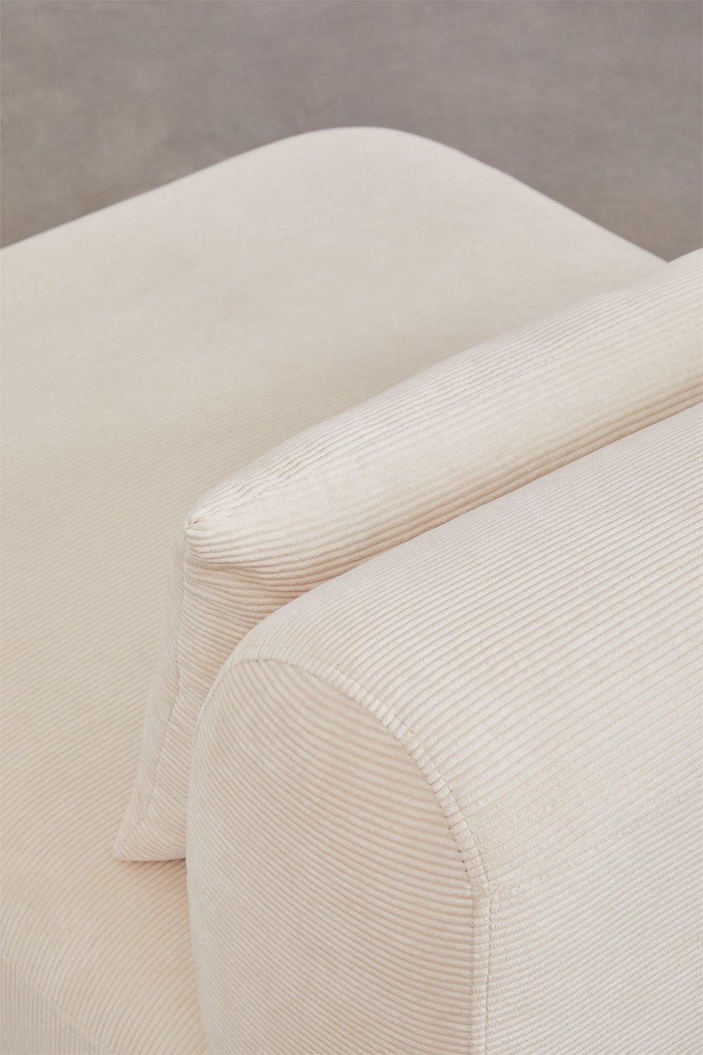 Sofá modular chaise longue canto direito 4 peças com chaise e puff Fogler, imagem de galeria 2