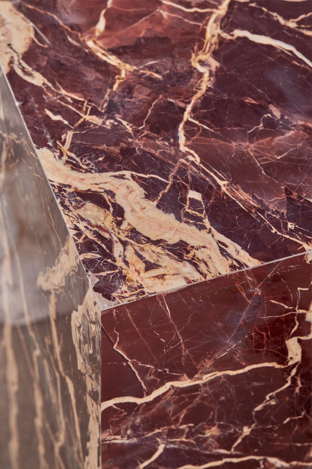 Mesa auxiliar quadrada 35x35 cm em pedra natural Aluret, imagem de galeria 5