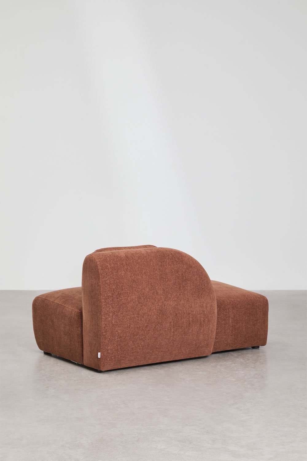 Módulo divã esquerdo para sofá modular em chenille Coquette, imagem de galeria 4