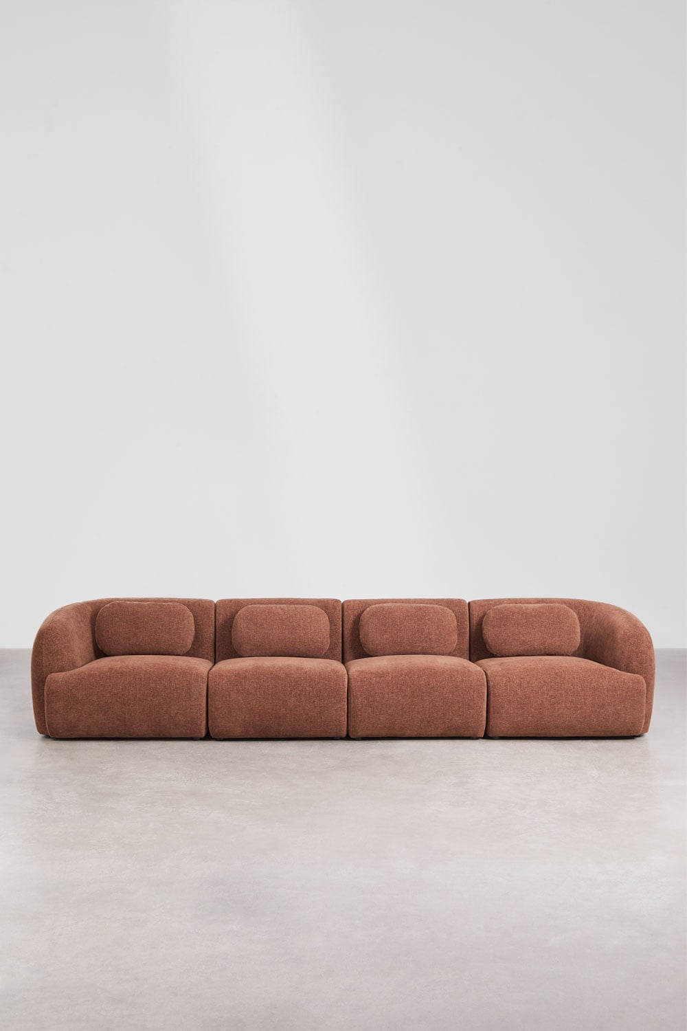 Sofá modular de 4 peças em chenille Coquette, imagem de galeria 5