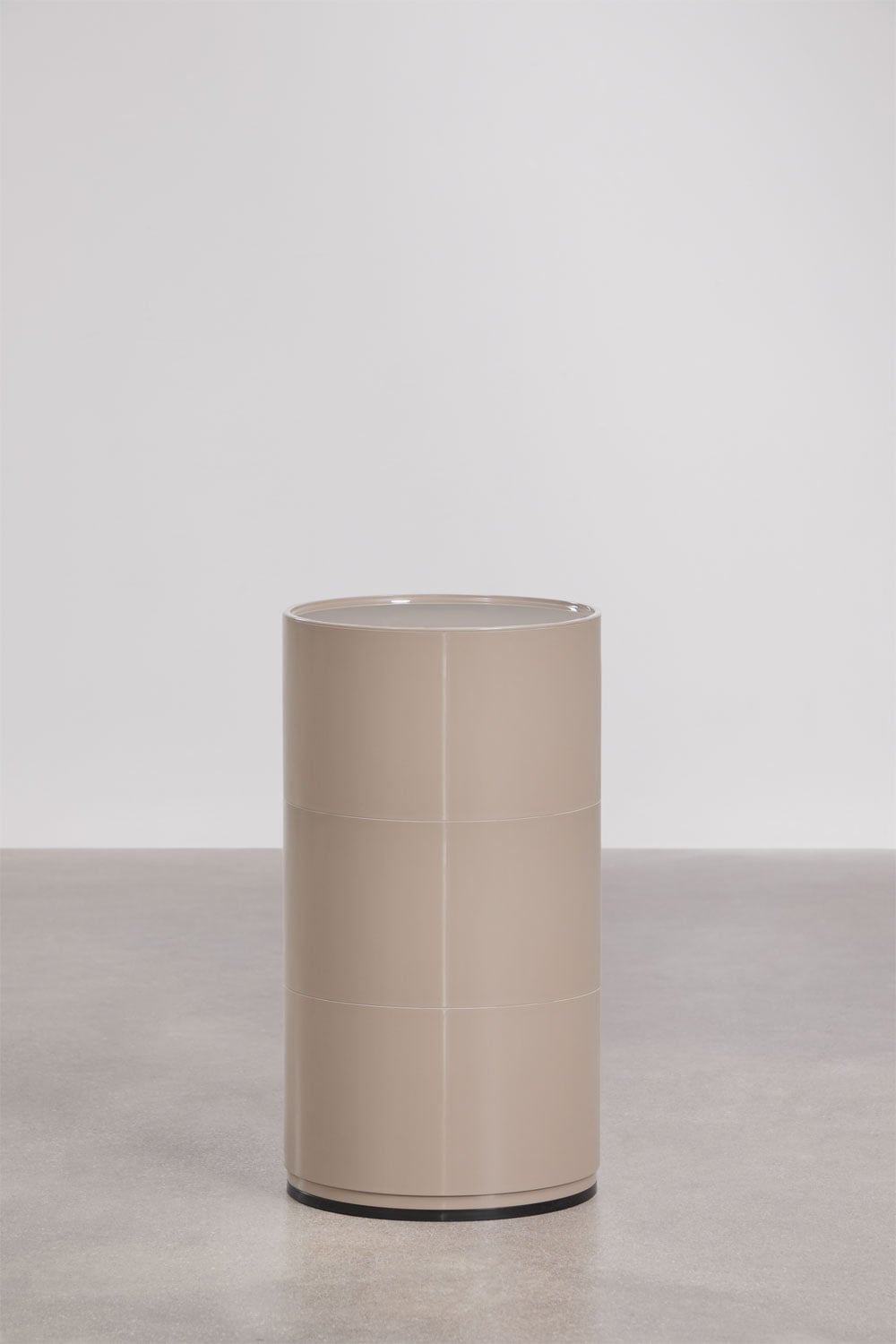 Mesa de cabeceira redonda Ø30 cm com prateleiras Babel, imagem de galeria 5