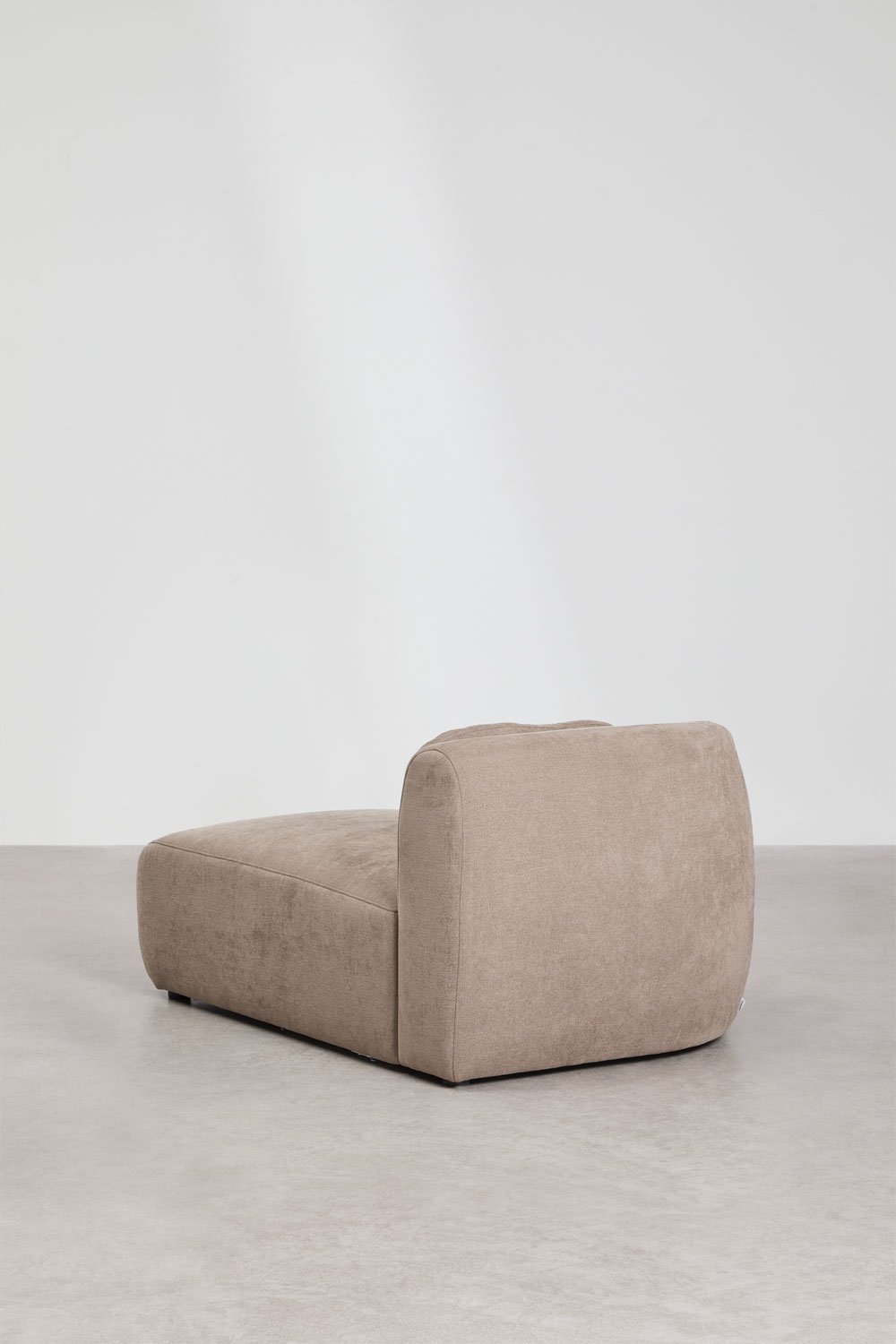 Módulo chaise longue esquerdo para sofá modular em chenille Coquette, imagem de galeria 4