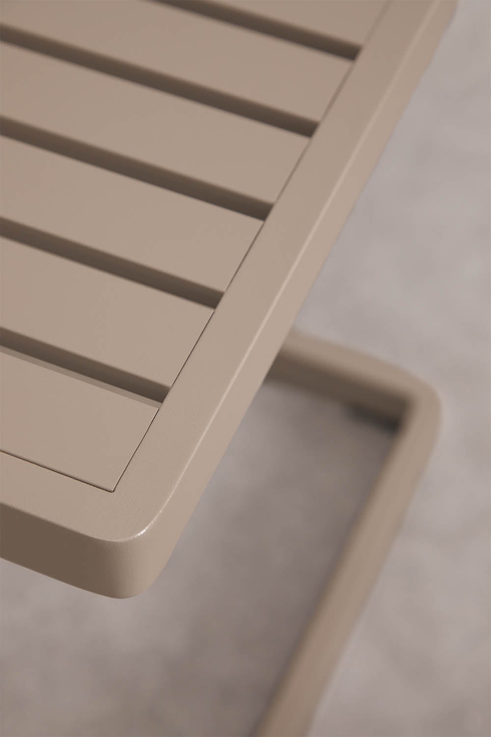 Mesa auxiliar para jardim quadrada 40x40 cm em alumínio Dulem, imagem de galeria 3