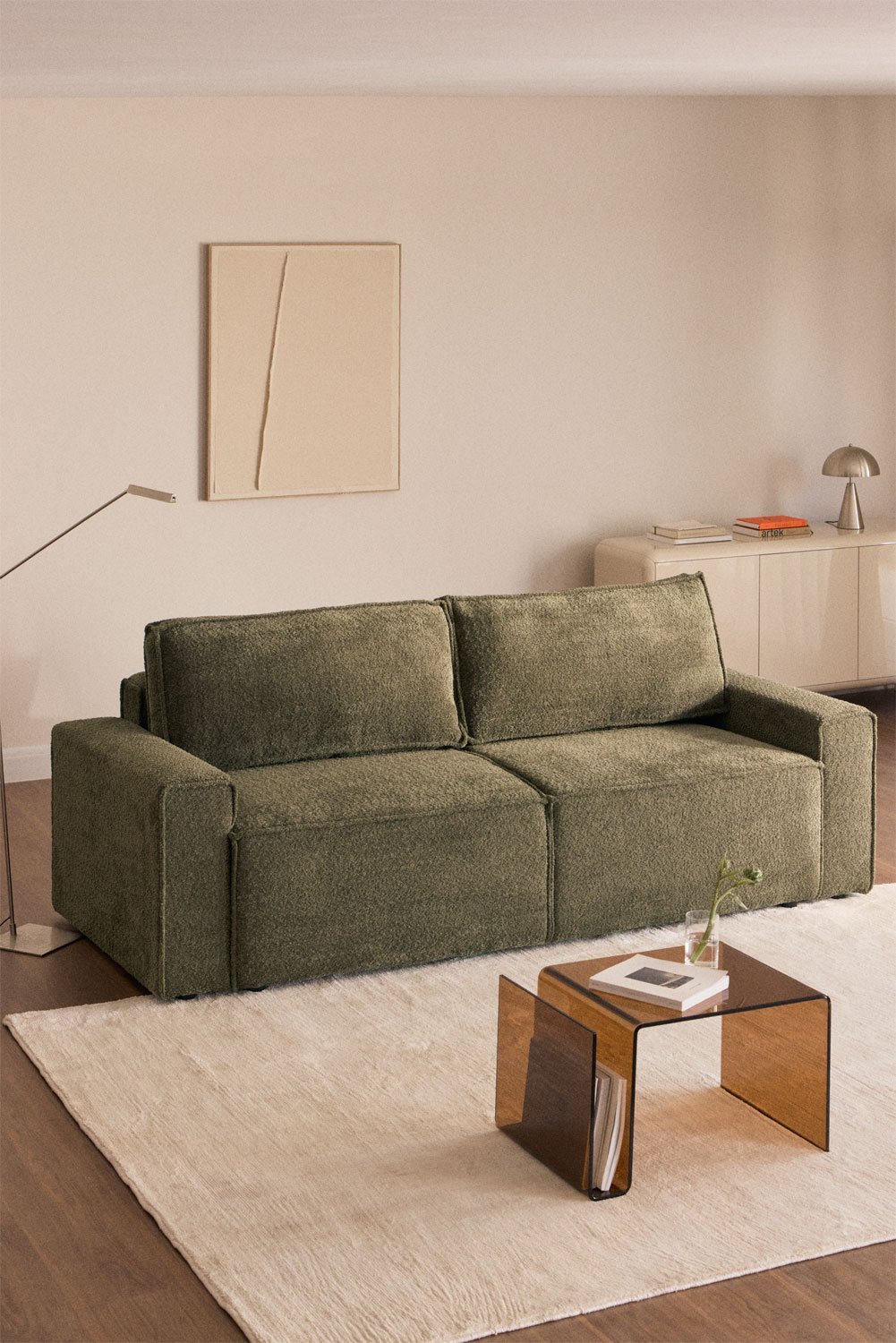 Sofá-cama de 3 lugares estofado Tampere, imagem de galeria 12