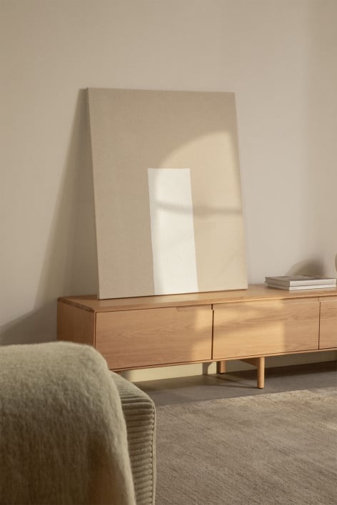 Tela decorativa de linho com textura de gesso (80x100 cm) Antia