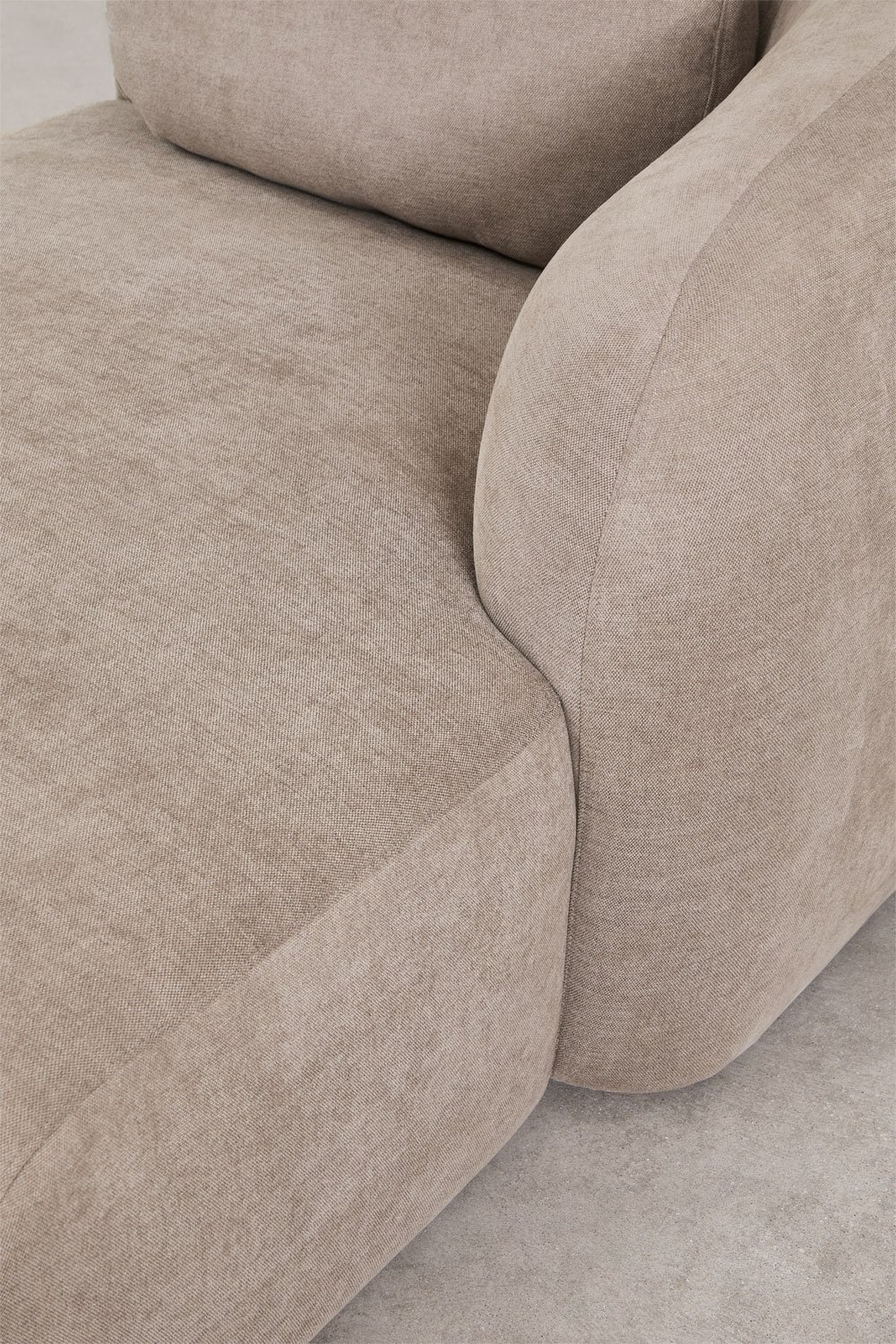 Sofá modular chaise longue direito de 2 peças em chenille Coquette, imagem de galeria 9