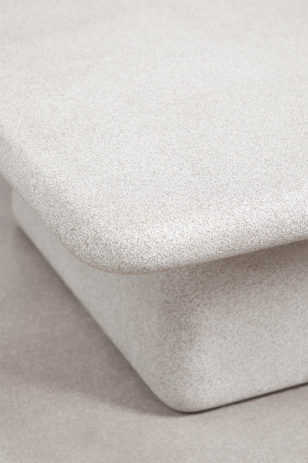 Square 105x105 cm cement Maelis garden coffee table, imagem de galeria 2