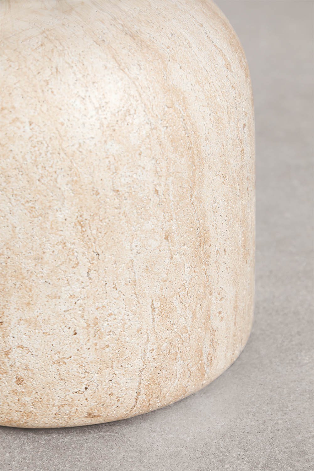 Mesa de cabeceira redonda Ø40 cm em cimento Zanira, imagem de galeria 3