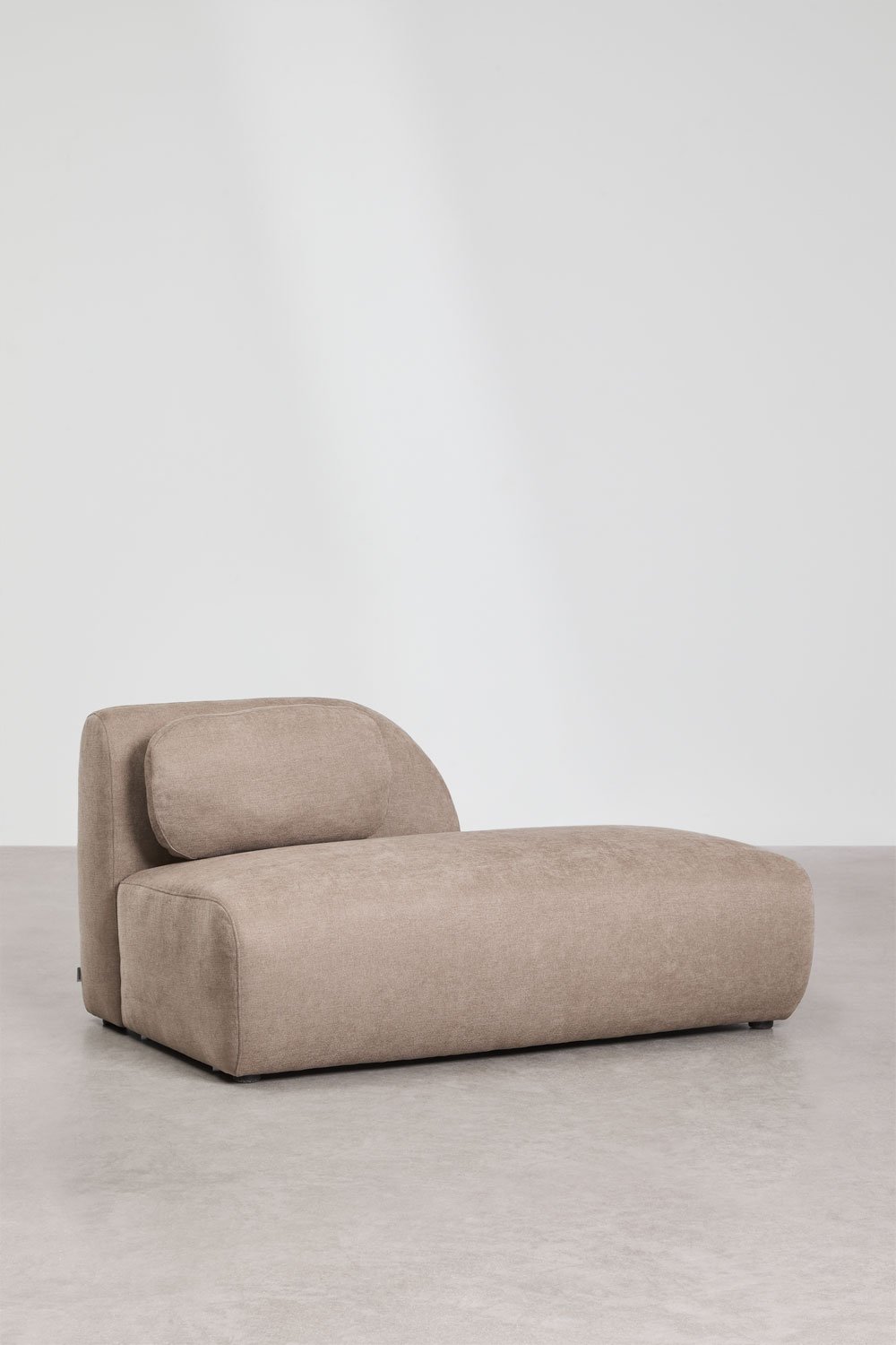 Sofá modular chaise longue esquerdo de 2 peças com divã direito em chenille Coquette, imagem de galeria 8