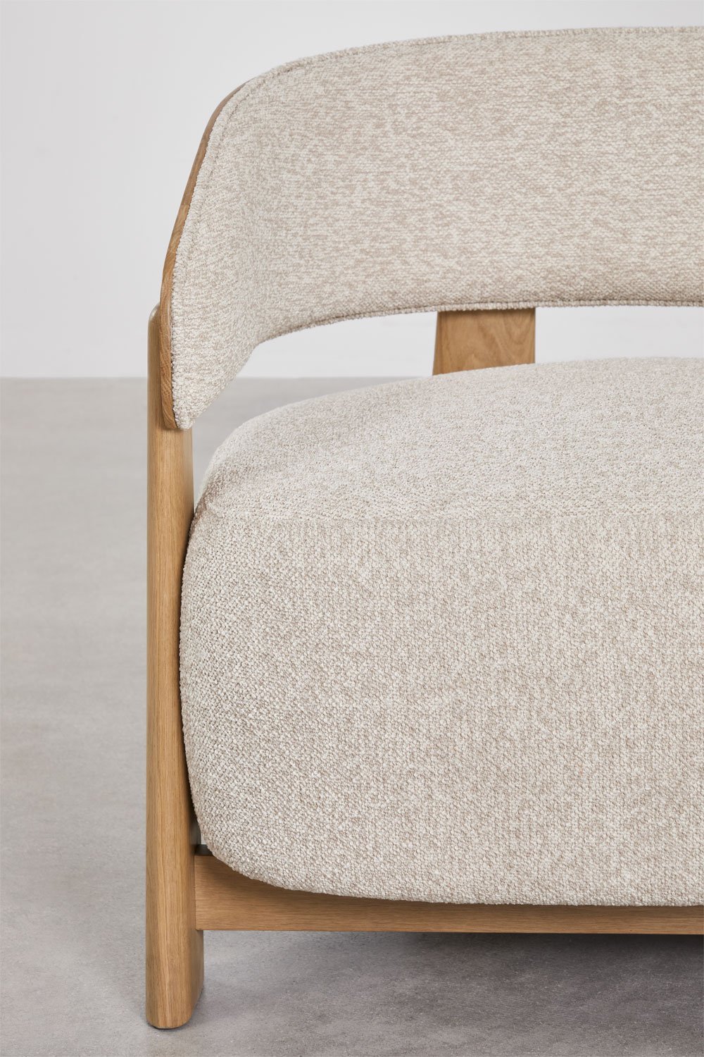 Pack de 2 poltronas em madeira de carvalho estofadas Olea, imagem de galeria 7