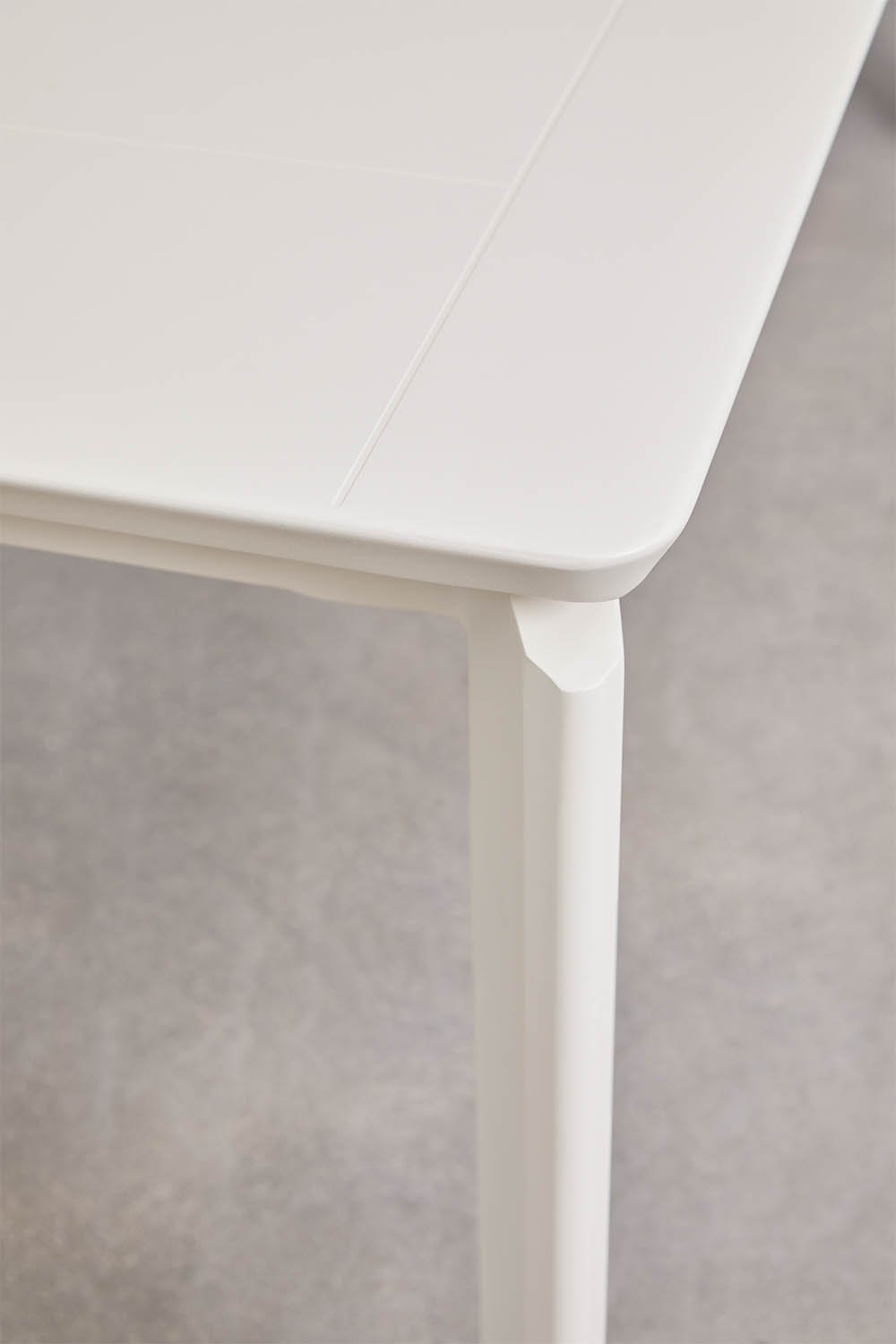 Mesa de jantar retangular extensível em alumínio Milenca 180-300x100 cm, imagem de galeria 5