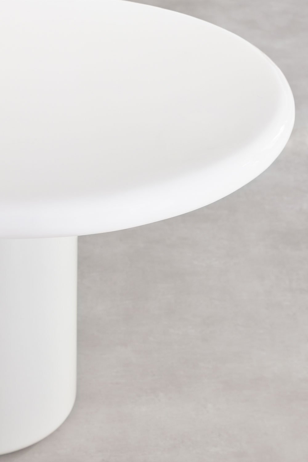 Mesa de jardim oval 260x110 cm em cimento Aurean, imagem de galeria 6