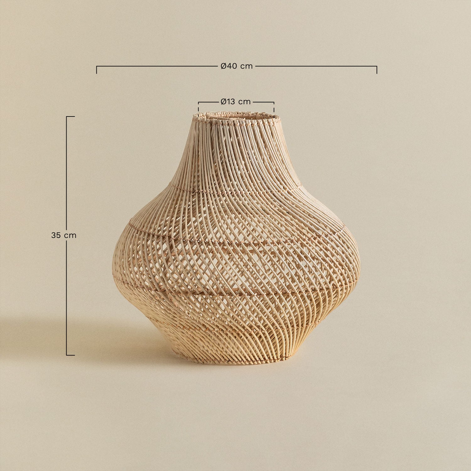 Abajur de rattan Magali, imagem de galeria 5