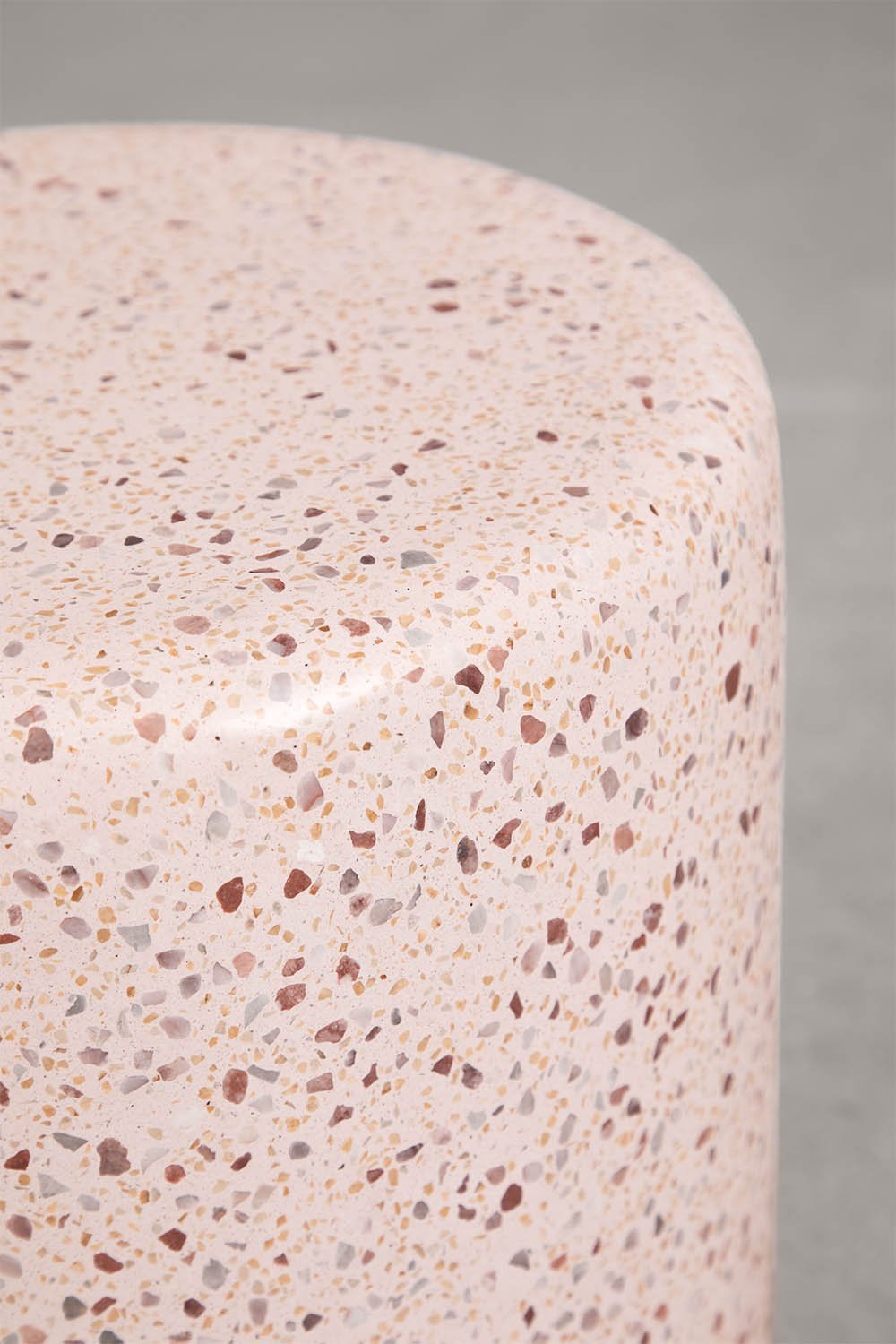 Mesa de cabeceira redonda Ø35 cm em cimento Elyndra, imagem de galeria 4