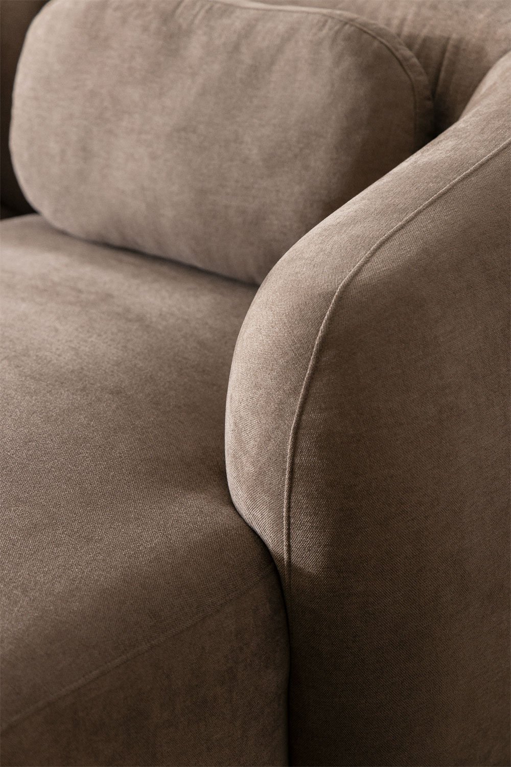 Sofá modular chaise longue direito de 4 peças em chenille Coquette, imagem de galeria 2