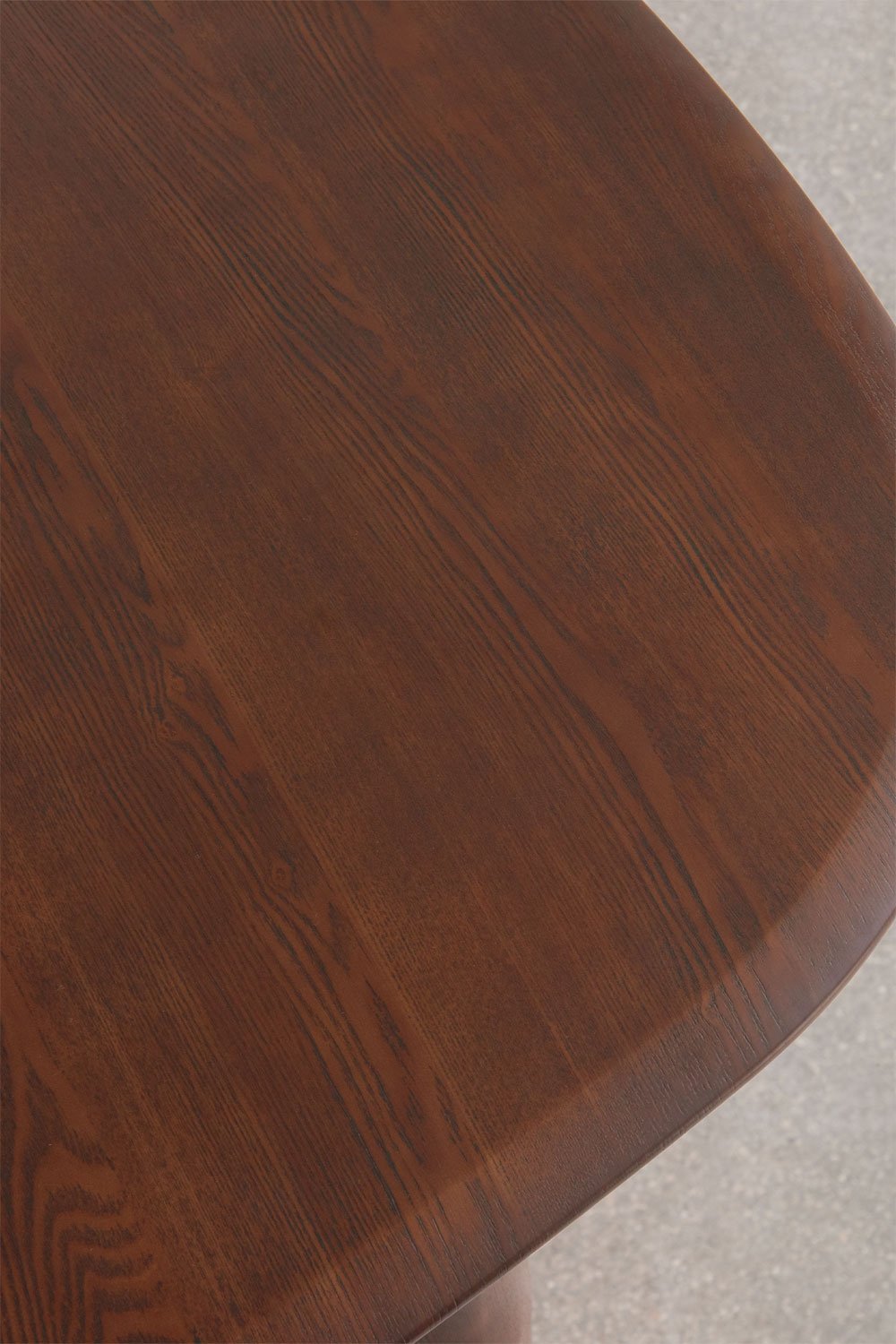 Mesa de jantar oval extensível em MDF e folha de freixo Nuveta, imagem de galeria 8