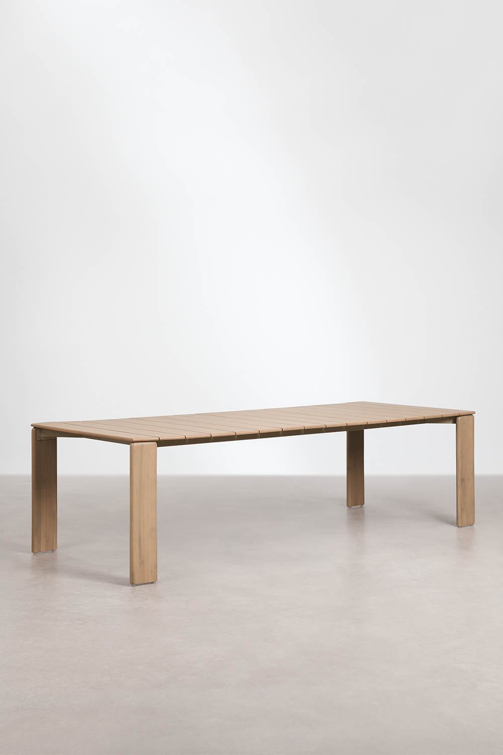 Mesa de jantar retangular em madeira de acácia Kandroa, imagem de galeria 1